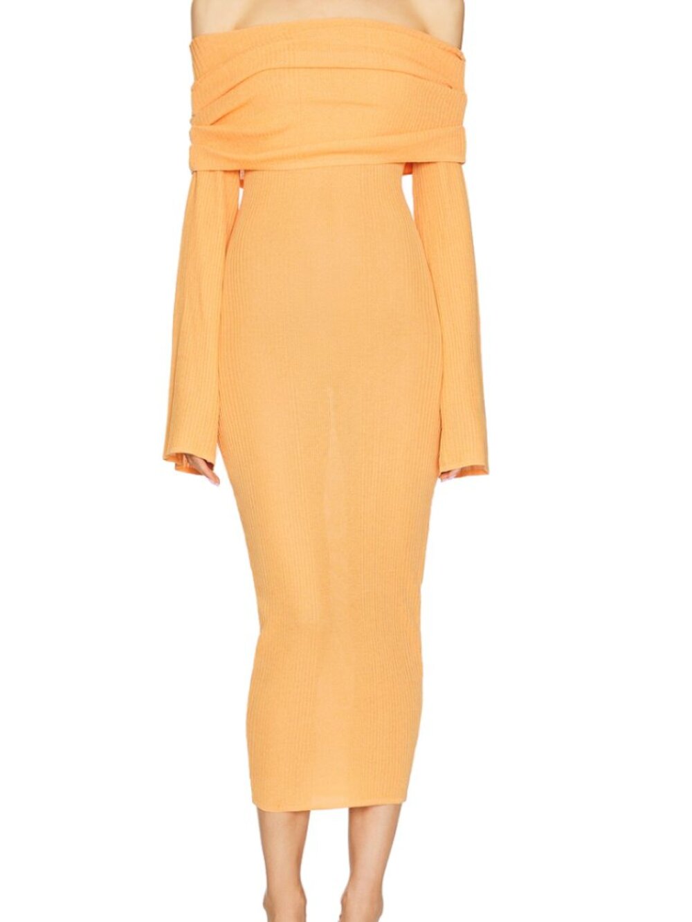 Tallulah Midi Dress - Papaya